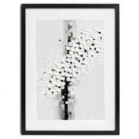 Textured White Blossoms Framed Art Print Textured White Blossoms Framed Art Print wall art product LSR Design Studio - Independent
