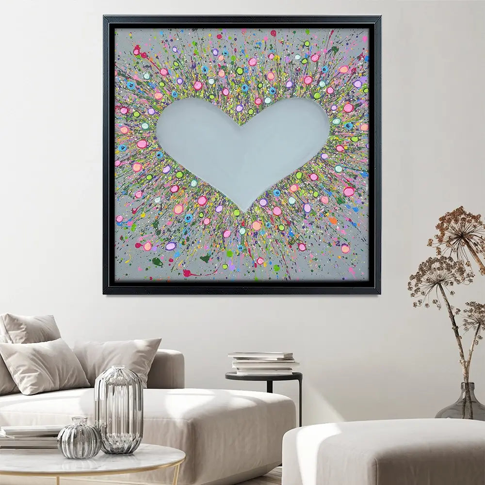 Thank You For Loving Me Square Canvas Print Thank You For Loving Me Square Canvas Print wall art product Jo Gough