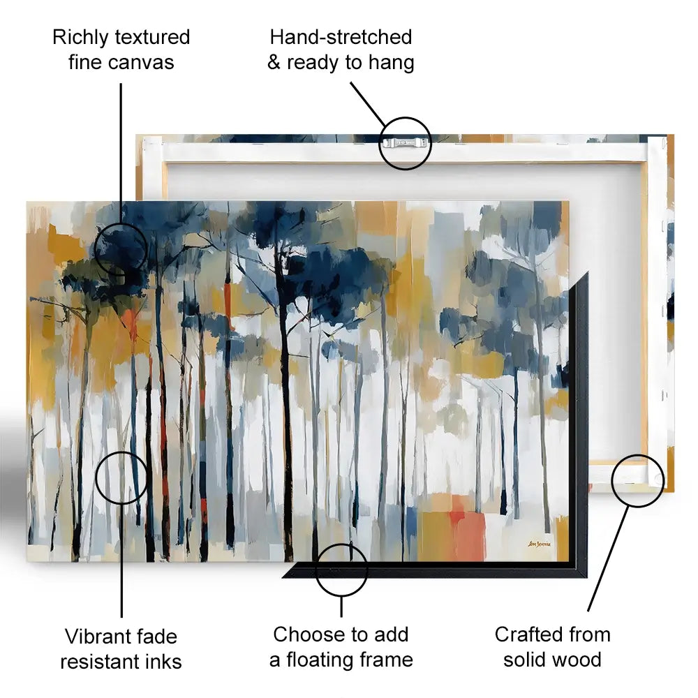 The Abstract Forest Canvas Print The Abstract Forest Canvas Print wall art product Leon Devenice