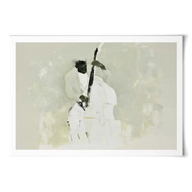 The Bassist Art Print The Bassist Art Print wall art product Chromatic Storm Studio