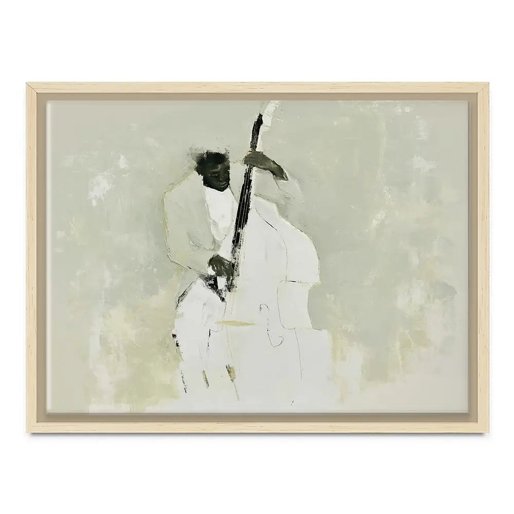 The Bassist Canvas Print The Bassist Canvas Print wall art product Chromatic Storm Studio