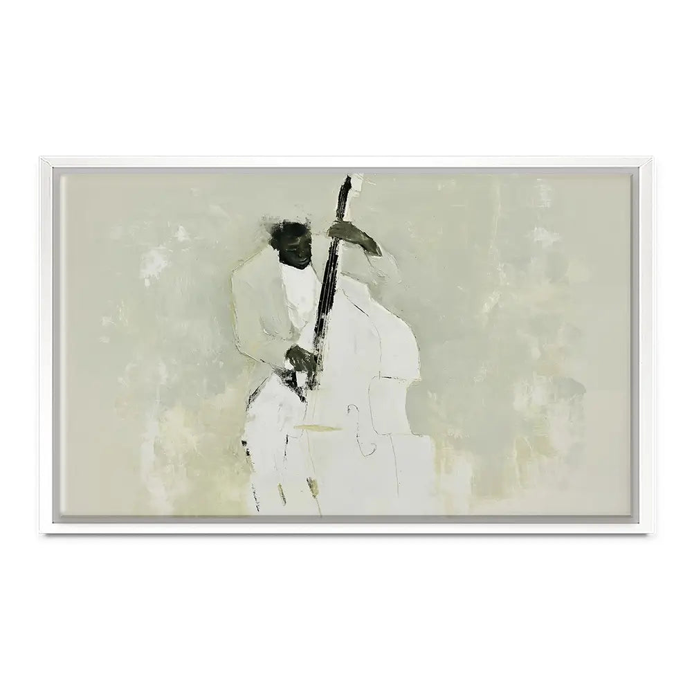 The Bassist Canvas Print The Bassist Canvas Print wall art product Chromatic Storm Studio