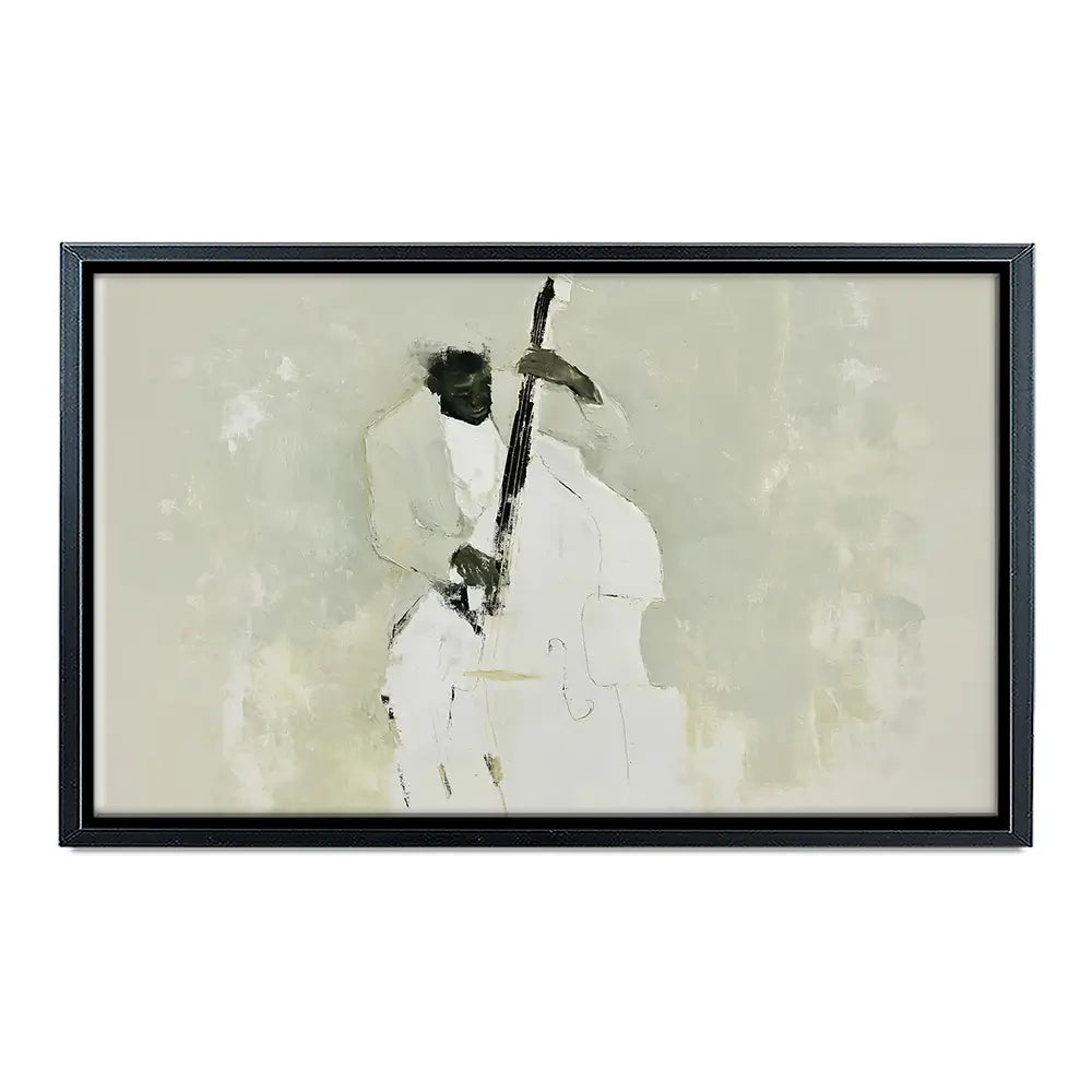 The Bassist Canvas Print The Bassist Canvas Print wall art product Chromatic Storm Studio