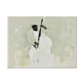 The Bassist Canvas Print The Bassist Canvas Print wall art product Chromatic Storm Studio