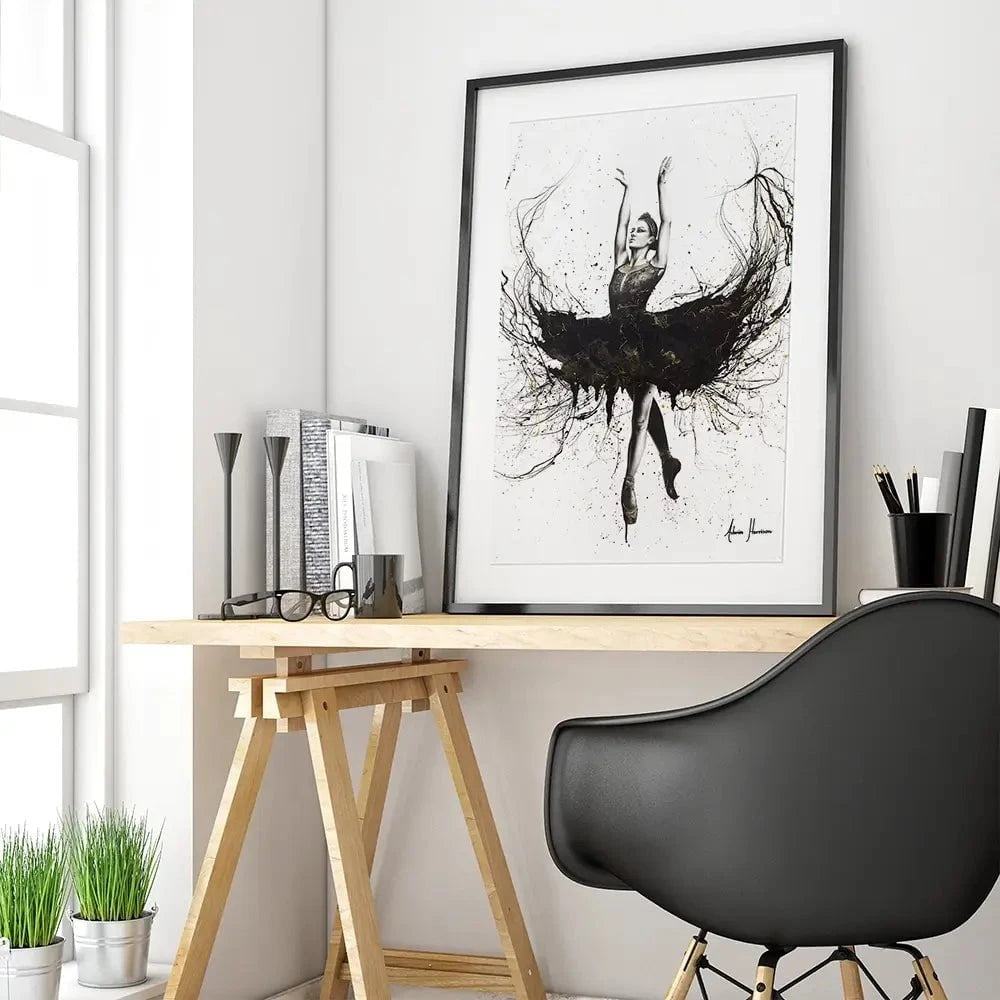 The Black Swan Framed Art Print The Black Swan Framed Art Print wall art product Ashvin Harrison