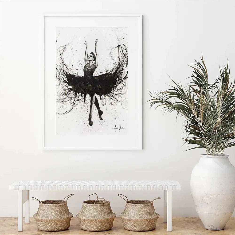The Black Swan Framed Art Print The Black Swan Framed Art Print wall art product Ashvin Harrison