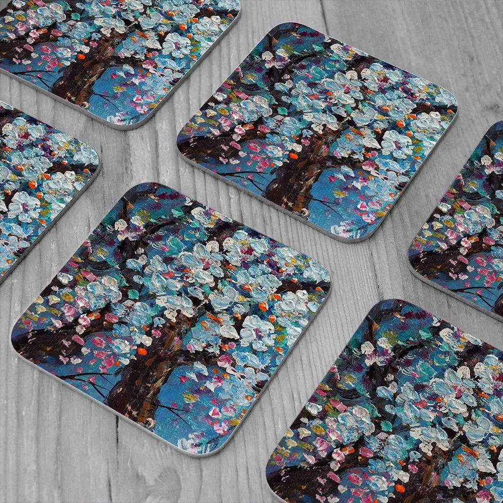 The Blossoming Tree Coaster Set The Blossoming Tree Coaster Set wall art product kwang gallery / Shutterstock