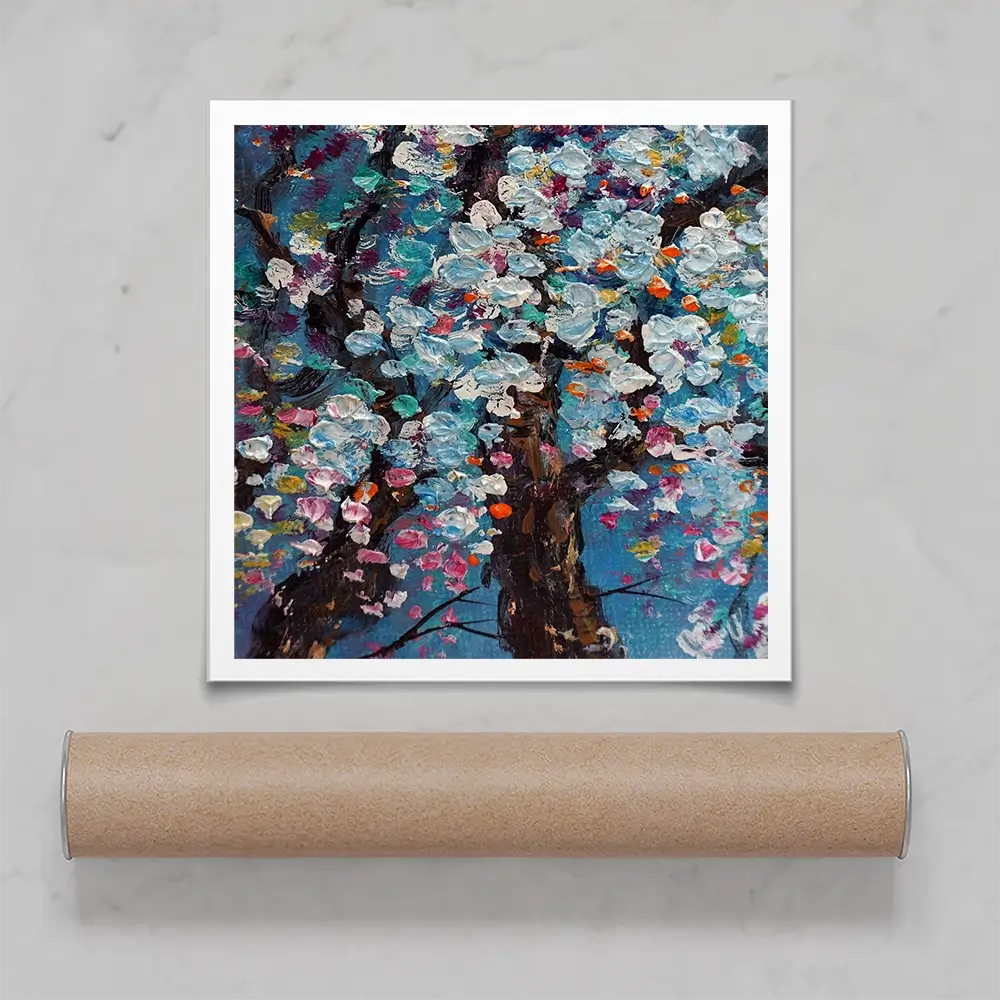 The Blossoming Tree Square Art Print The Blossoming Tree Square Art Print wall art product kwang gallery / Shutterstock