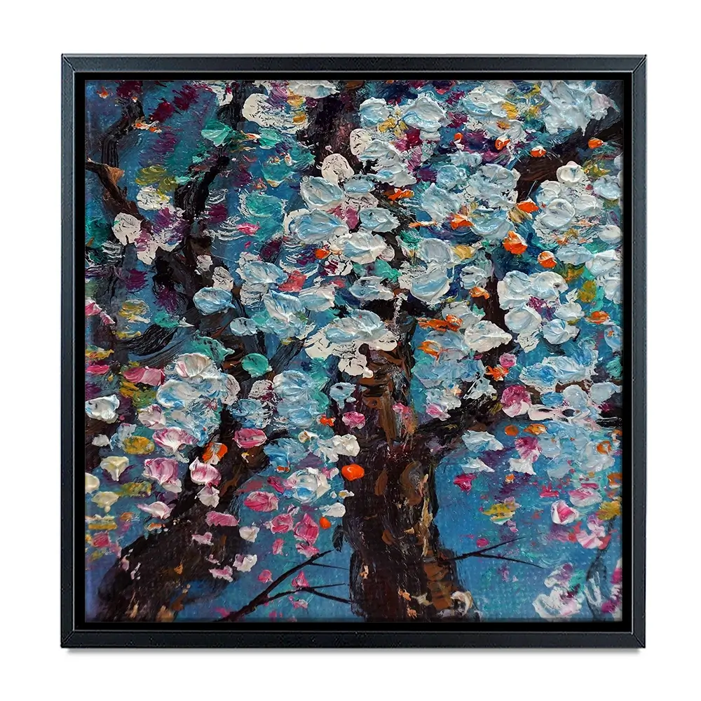 The Blossoming Tree Square Canvas Print The Blossoming Tree Square Canvas Print wall art product kwang gallery / Shutterstock