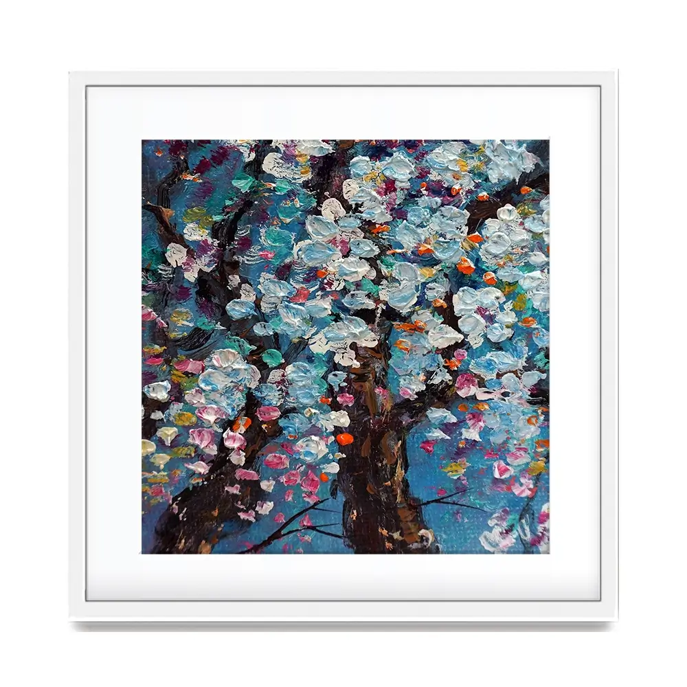 The Blossoming Tree Square Framed Art Print The Blossoming Tree Square Framed Art Print wall art product kwang gallery / Shutterstock