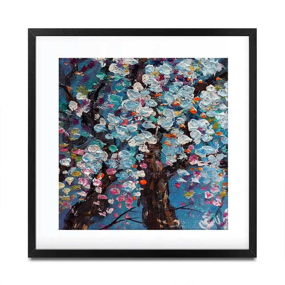 The Blossoming Tree Square Framed Art Print The Blossoming Tree Square Framed Art Print wall art product kwang gallery / Shutterstock