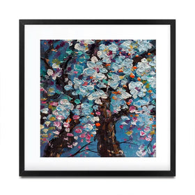 The Blossoming Tree Square Framed Art Print The Blossoming Tree Square Framed Art Print wall art product kwang gallery / Shutterstock