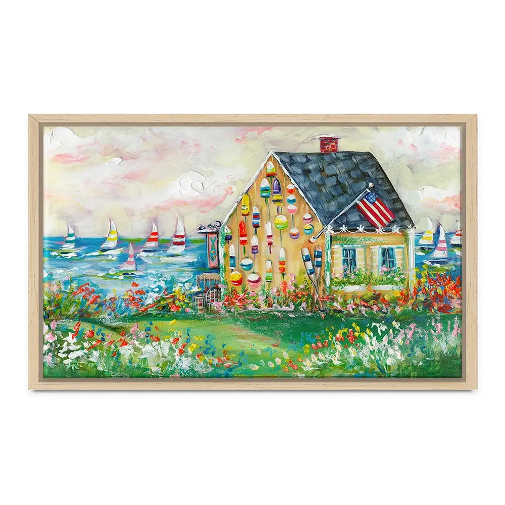 The Boat House Canvas Print The Boat House Canvas Print wall art product Estelle Grengs - Independent