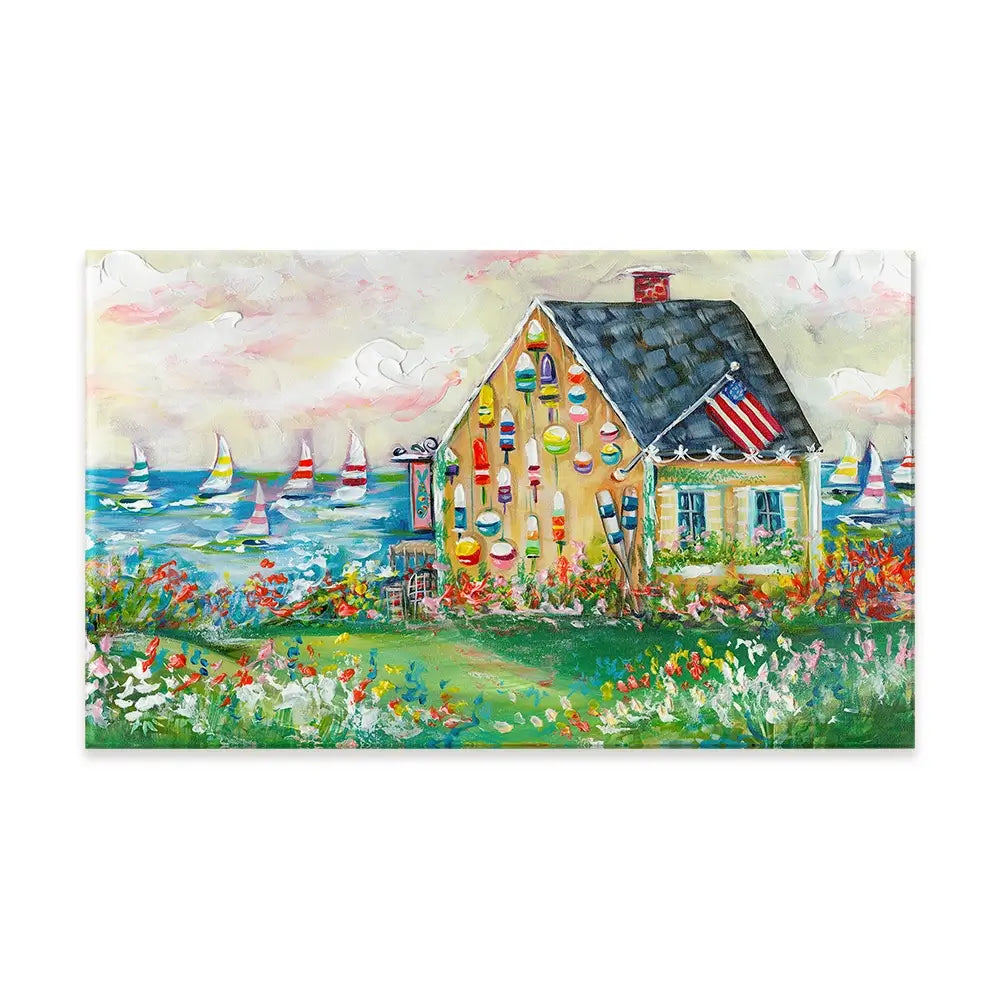 The Boat House Canvas Print The Boat House Canvas Print wall art product Estelle Grengs - Independent