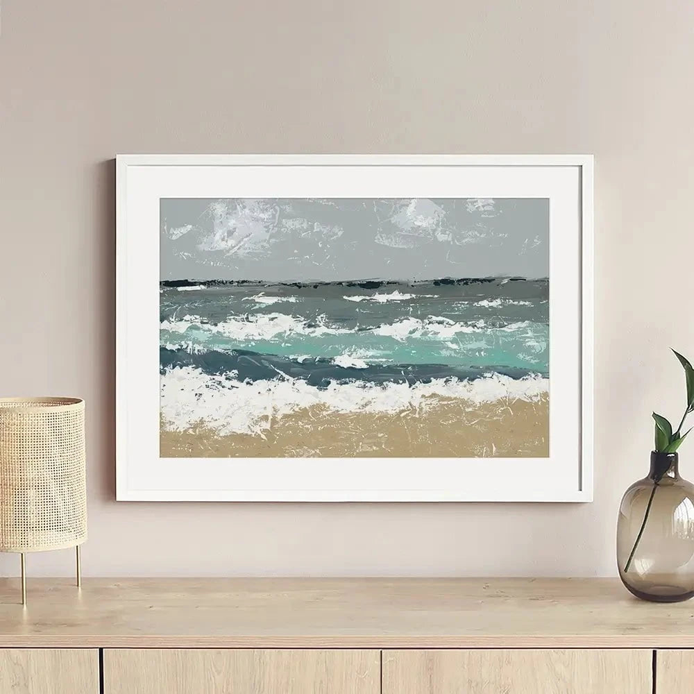 The Breakers Framed Art Print The Breakers Framed Art Print wall art product Jade Reynolds