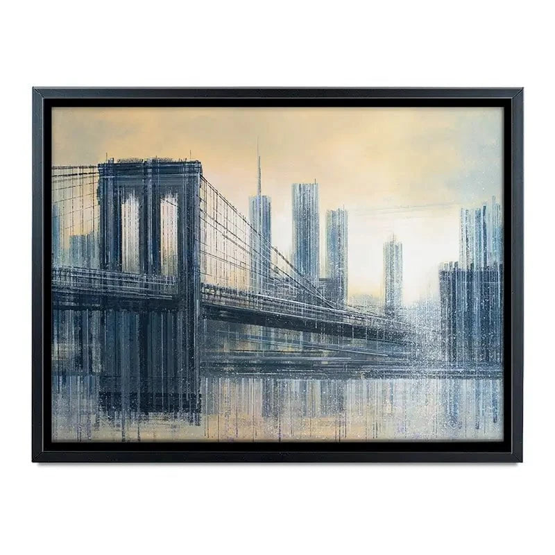 The Brooklyn Bridge As The Sun Sets Canvas Print The Brooklyn Bridge As The Sun Sets Canvas Print wall art product Marc Todd - Independent