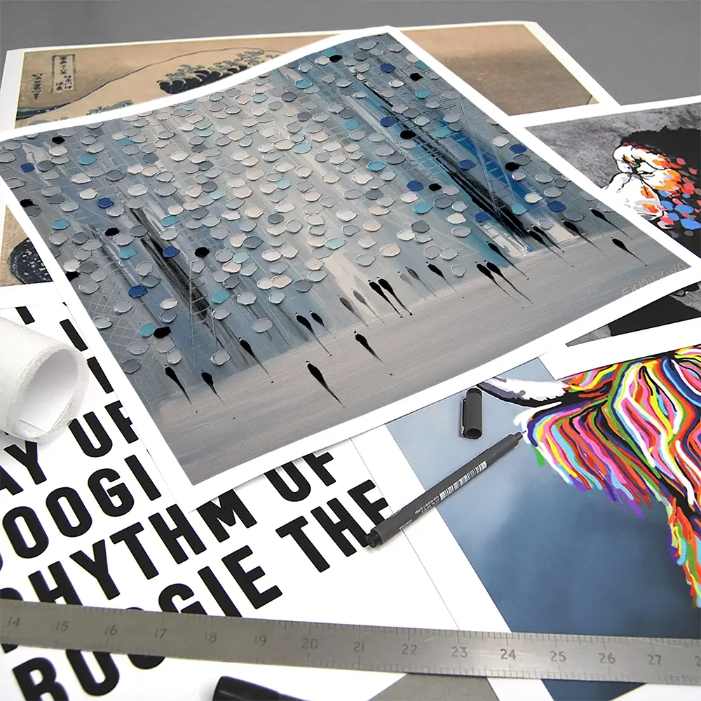 The Calm Mist Square Art Print The Calm Mist Square Art Print wall art product Ekaterina Ermilkina