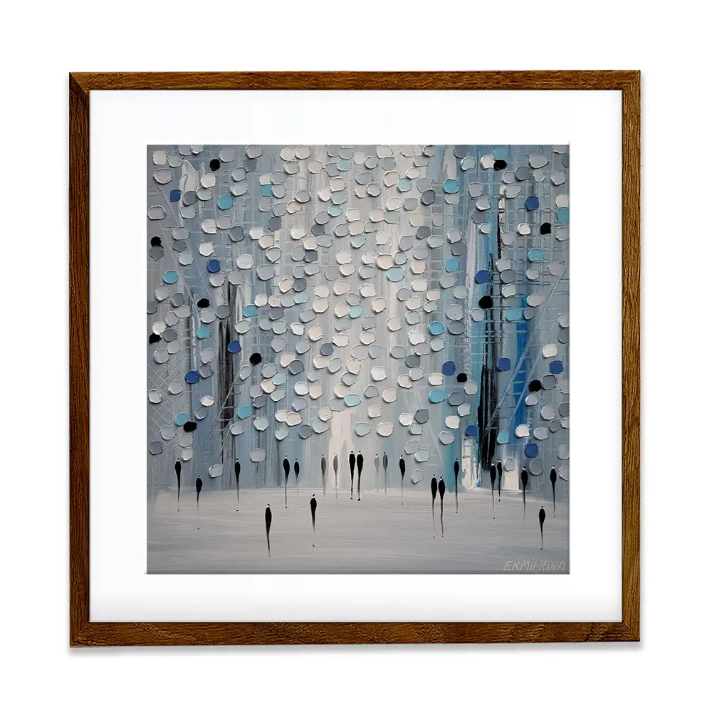 The Calm Mist Square Framed Art Print The Calm Mist Square Framed Art Print wall art product Ekaterina Ermilkina