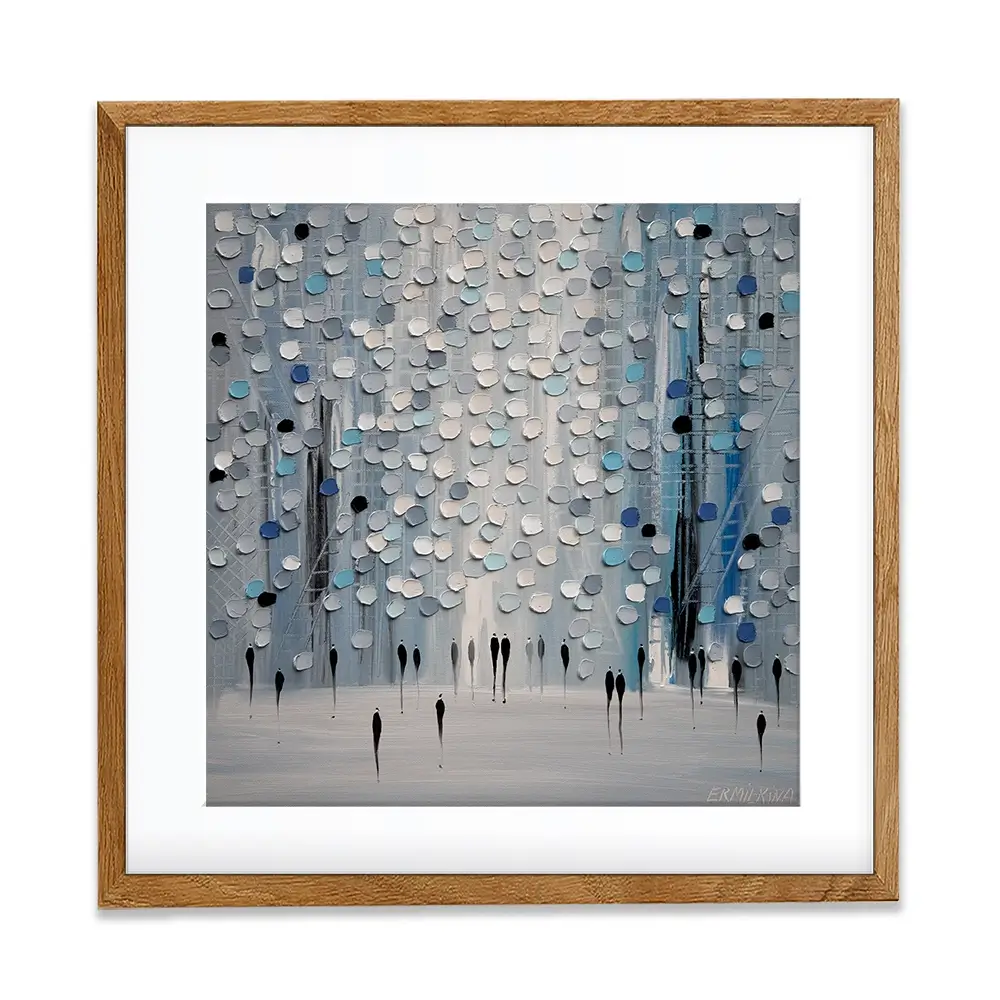 The Calm Mist Square Framed Art Print The Calm Mist Square Framed Art Print wall art product Ekaterina Ermilkina