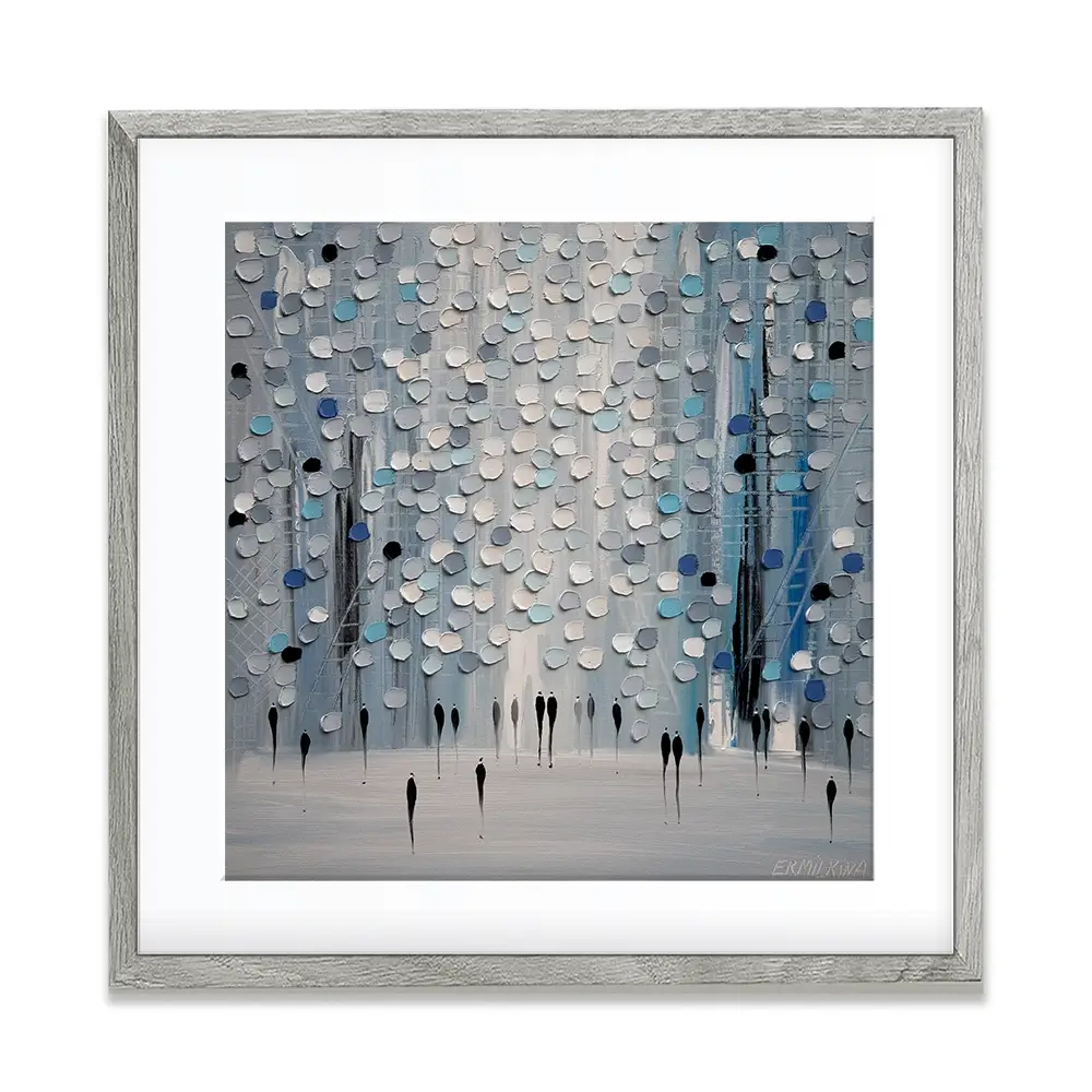 The Calm Mist Square Framed Art Print The Calm Mist Square Framed Art Print wall art product Ekaterina Ermilkina