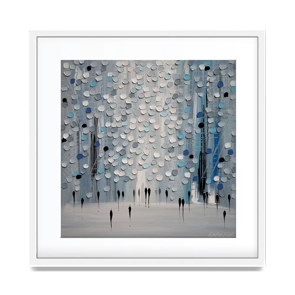 The Calm Mist Square Framed Art Print The Calm Mist Square Framed Art Print wall art product Ekaterina Ermilkina