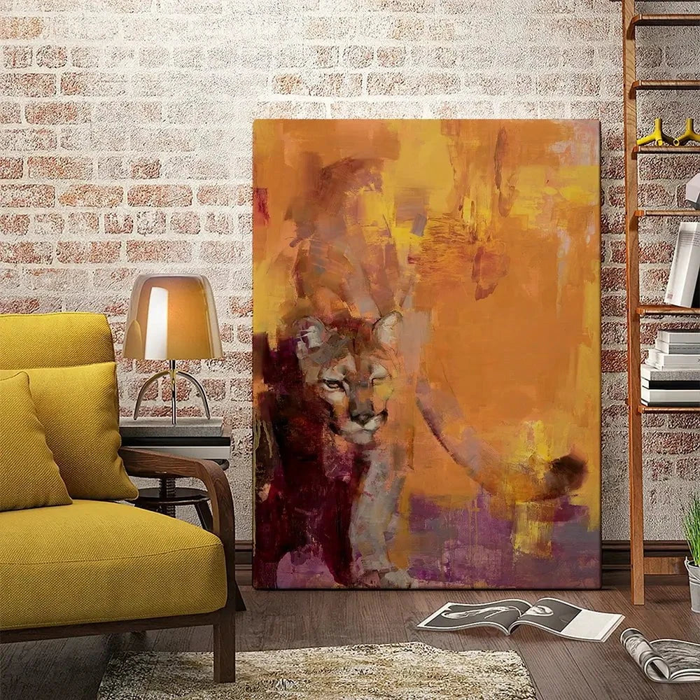 The Cat Who Walks Alone Canvas Print The Cat Who Walks Alone Canvas Print wall art product Julie Chapman