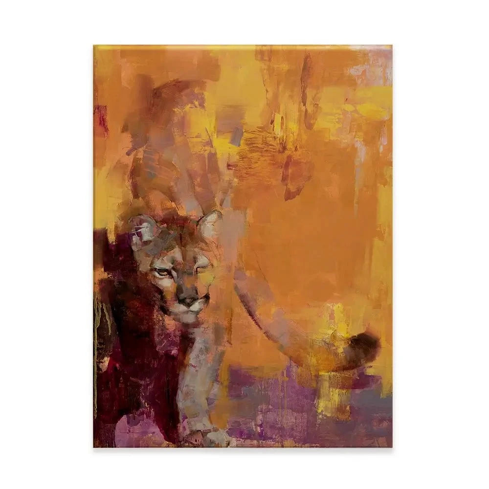 The Cat Who Walks Alone Canvas Print The Cat Who Walks Alone Canvas Print wall art product Julie Chapman