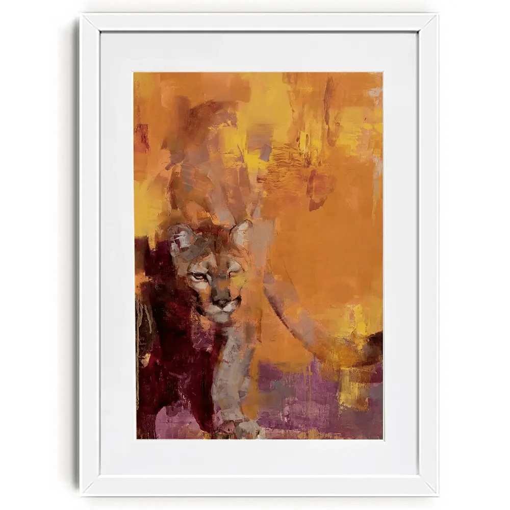 The Cat Who Walks Alone Framed Art Print The Cat Who Walks Alone Framed Art Print wall art product Julie Chapman