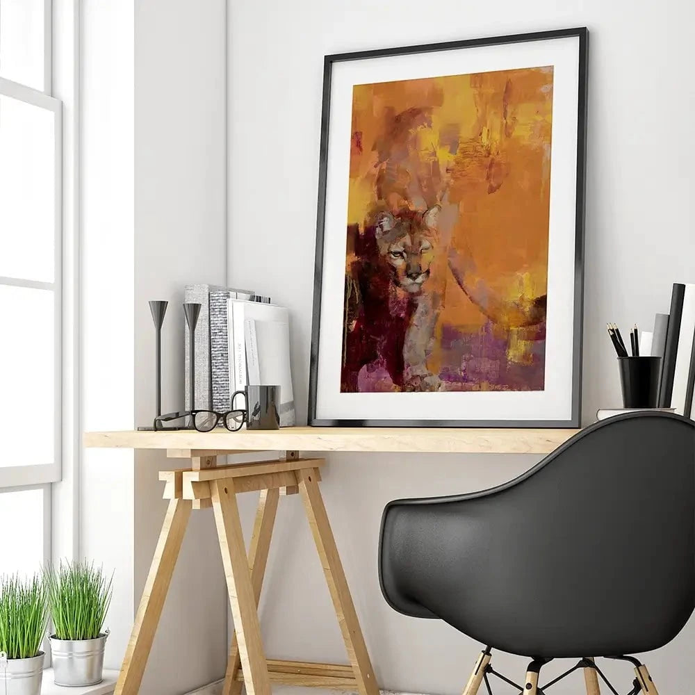 The Cat Who Walks Alone Framed Art Print The Cat Who Walks Alone Framed Art Print wall art product Julie Chapman