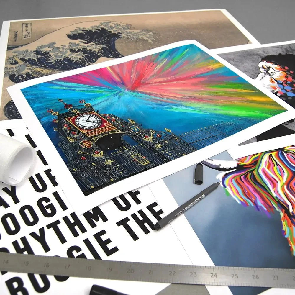 The Celestial Chester Clock Art Print The Celestial Chester Clock Art Print wall art product Jo Gough