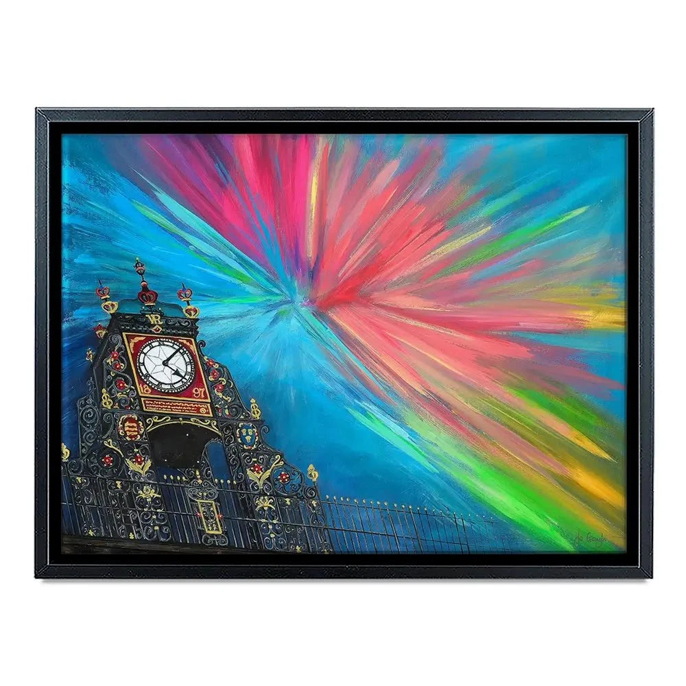 The Celestial Chester Clock Canvas Print The Celestial Chester Clock Canvas Print wall art product Jo Gough
