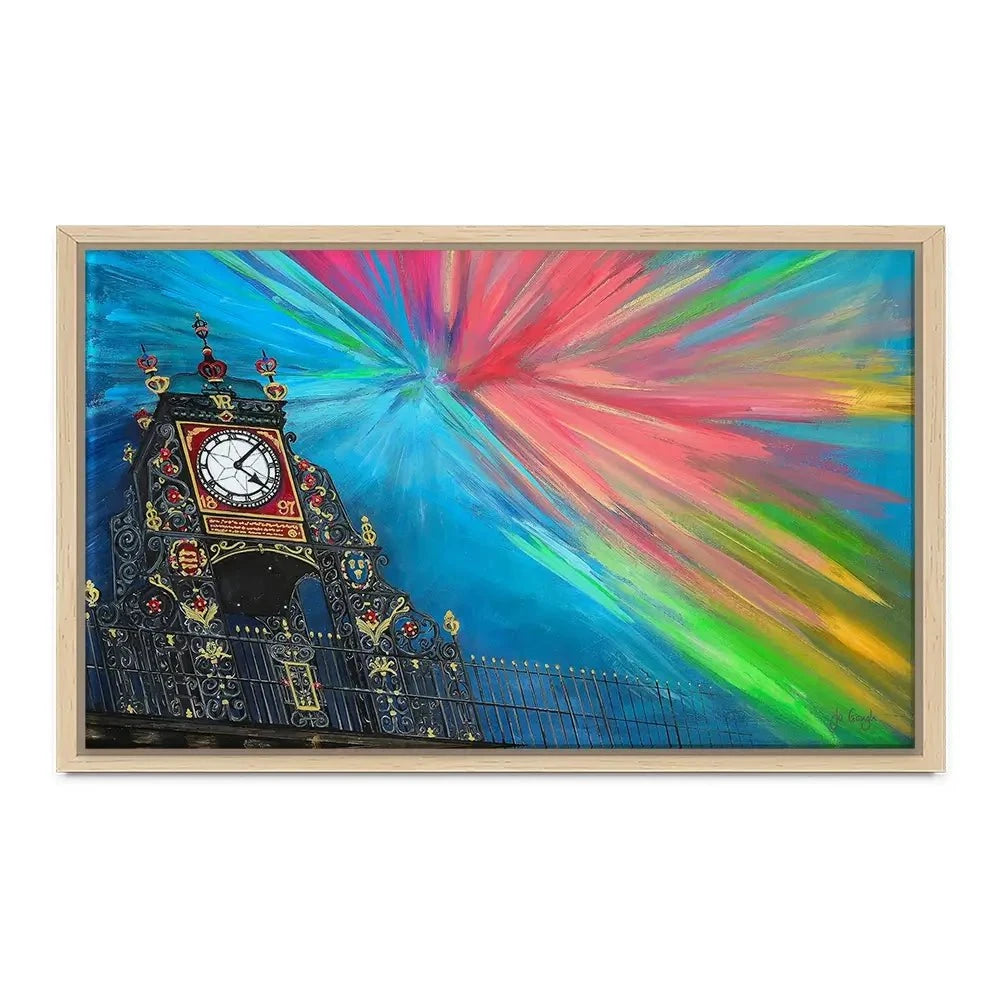 The Celestial Chester Clock Canvas Print The Celestial Chester Clock Canvas Print wall art product Jo Gough