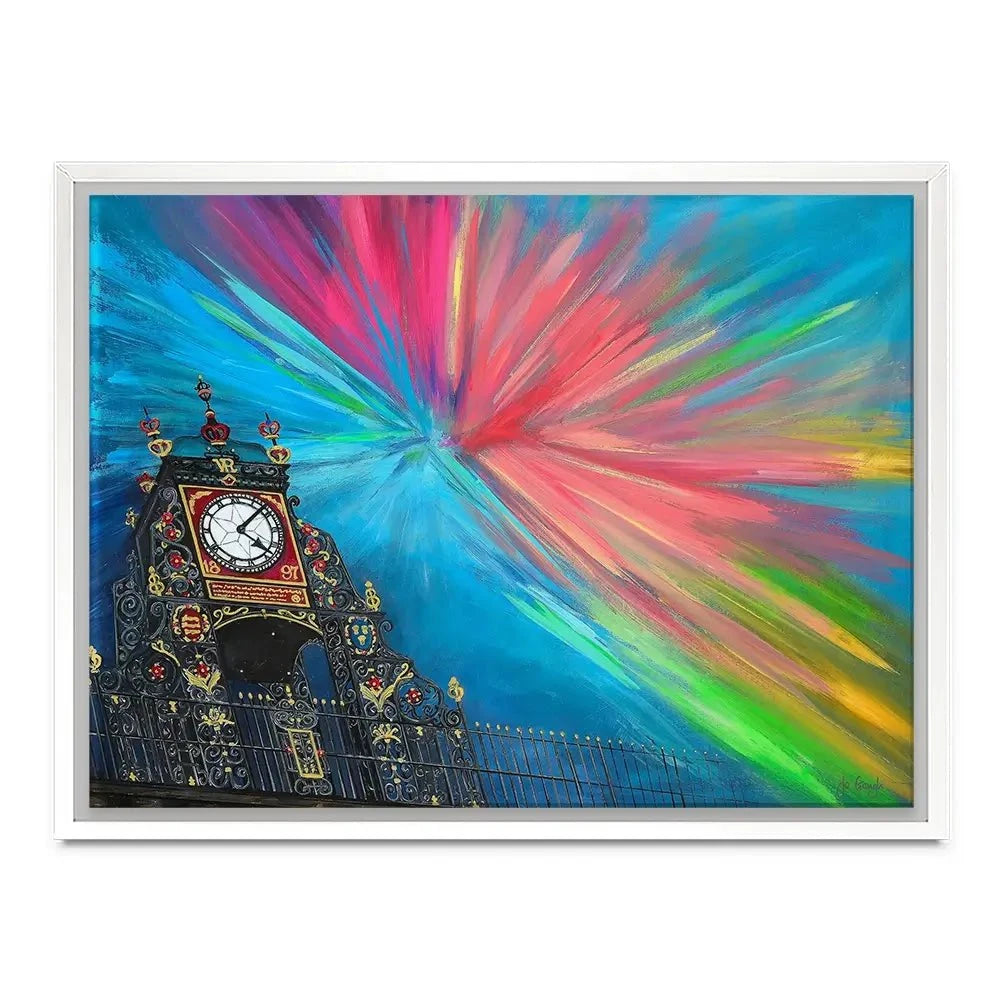 The Celestial Chester Clock Canvas Print The Celestial Chester Clock Canvas Print wall art product Jo Gough