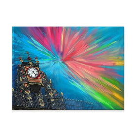 The Celestial Chester Clock Canvas Print The Celestial Chester Clock Canvas Print wall art product Jo Gough
