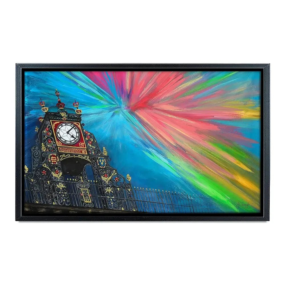 The Celestial Chester Clock Canvas Print The Celestial Chester Clock Canvas Print wall art product Jo Gough
