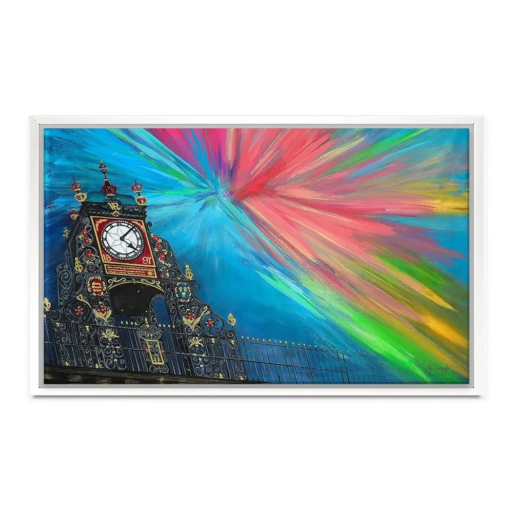 The Celestial Chester Clock Canvas Print The Celestial Chester Clock Canvas Print wall art product Jo Gough