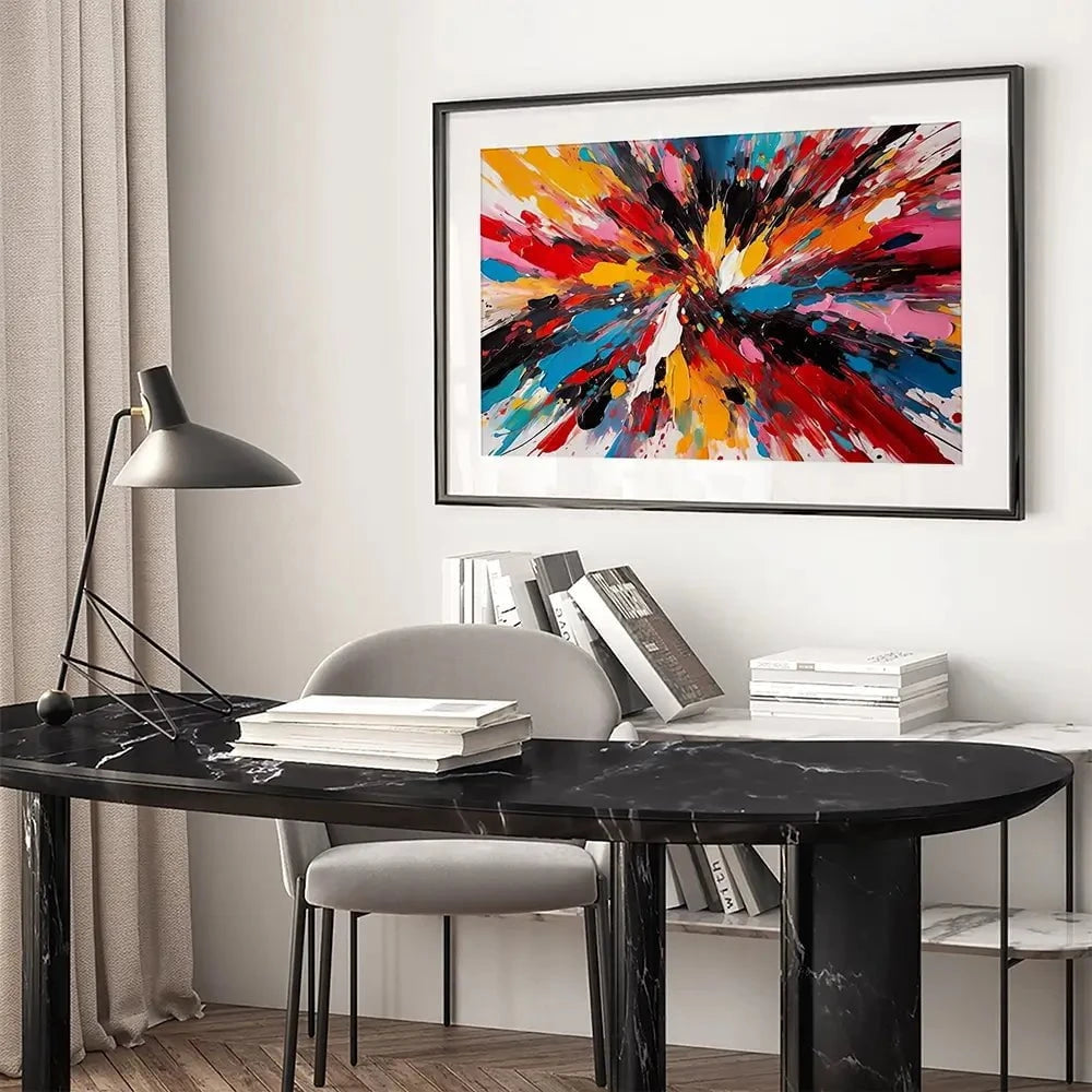 The Centre Of Colour Framed Art Print The Centre Of Colour Framed Art Print wall art product Violeta Allaberdieva