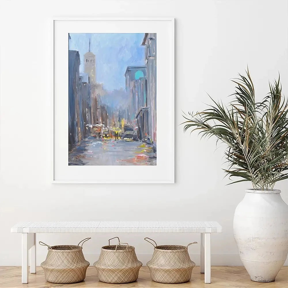 The City Ahead Framed Art Print The City Ahead Framed Art Print wall art product Allayn Stevens