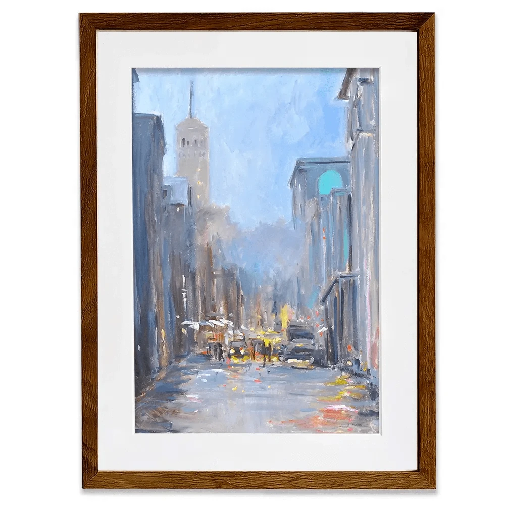 The City Ahead Framed Art Print The City Ahead Framed Art Print wall art product Allayn Stevens
