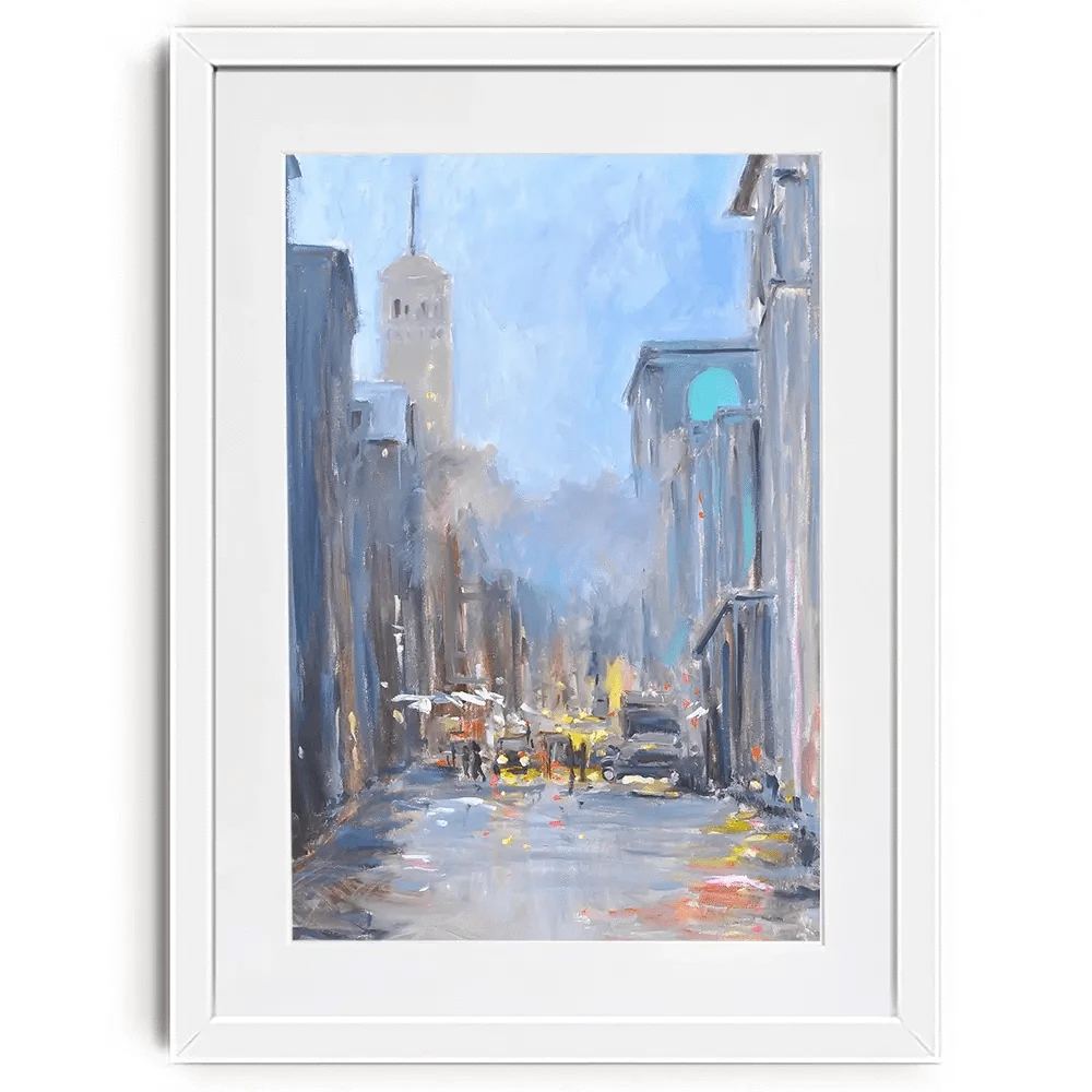 The City Ahead Framed Art Print The City Ahead Framed Art Print wall art product Allayn Stevens