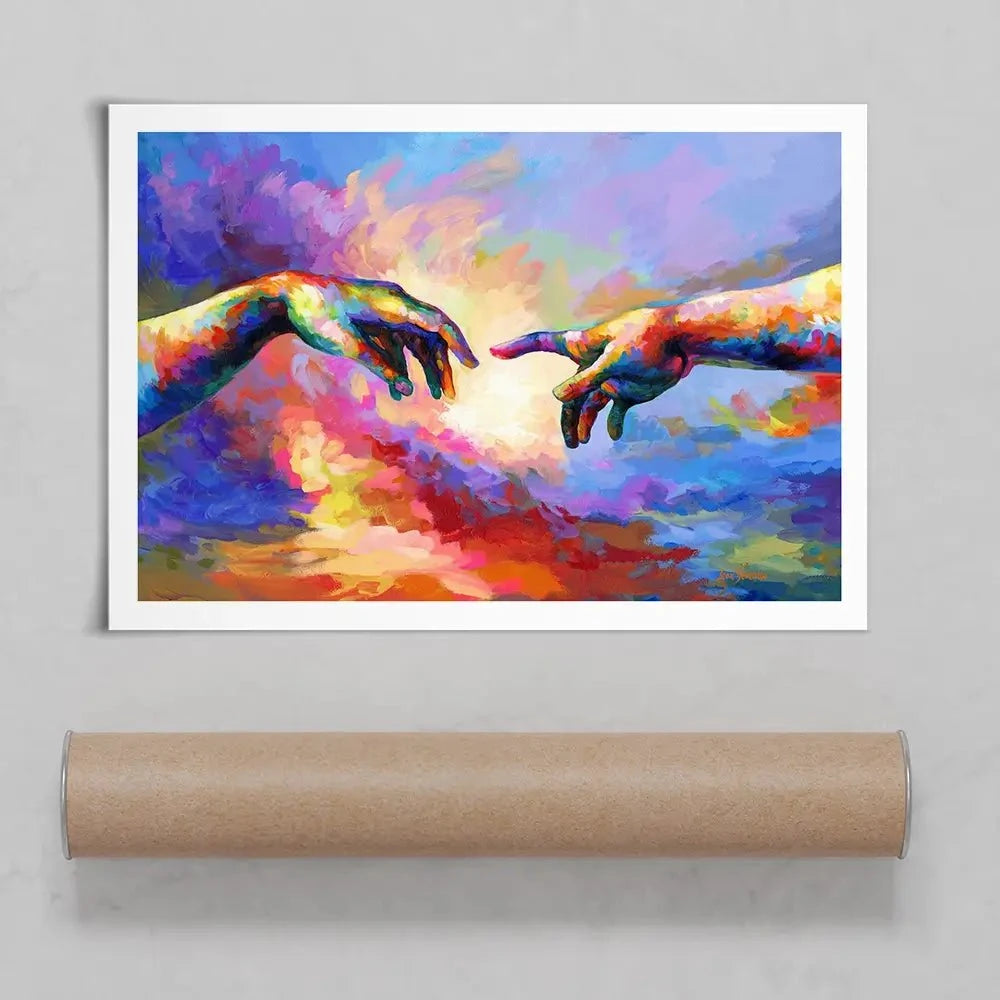 The Creation Of Adam Art Print The Creation Of Adam Art Print wall art product Leon Devenice
