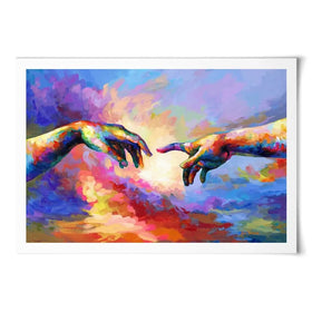 The Creation Of Adam Art Print The Creation Of Adam Art Print wall art product Leon Devenice