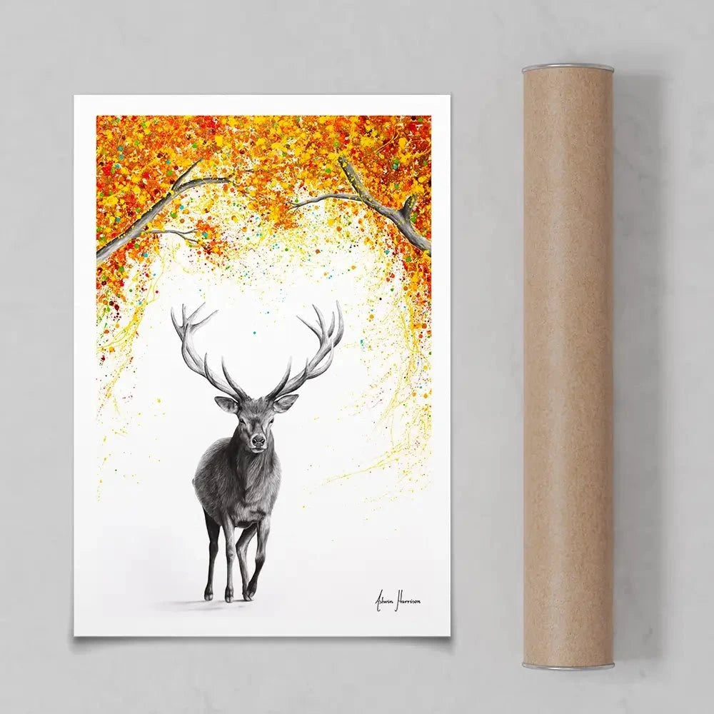 The Deer Dreamer Art Print The Deer Dreamer Art Print wall art product Ashvin Harrison