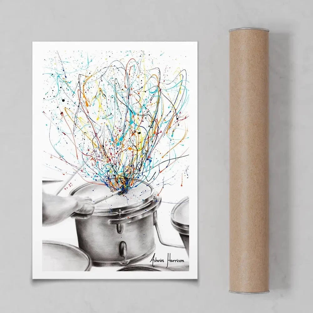The Drum Solo Art Print The Drum Solo Art Print wall art product Ashvin Harrison