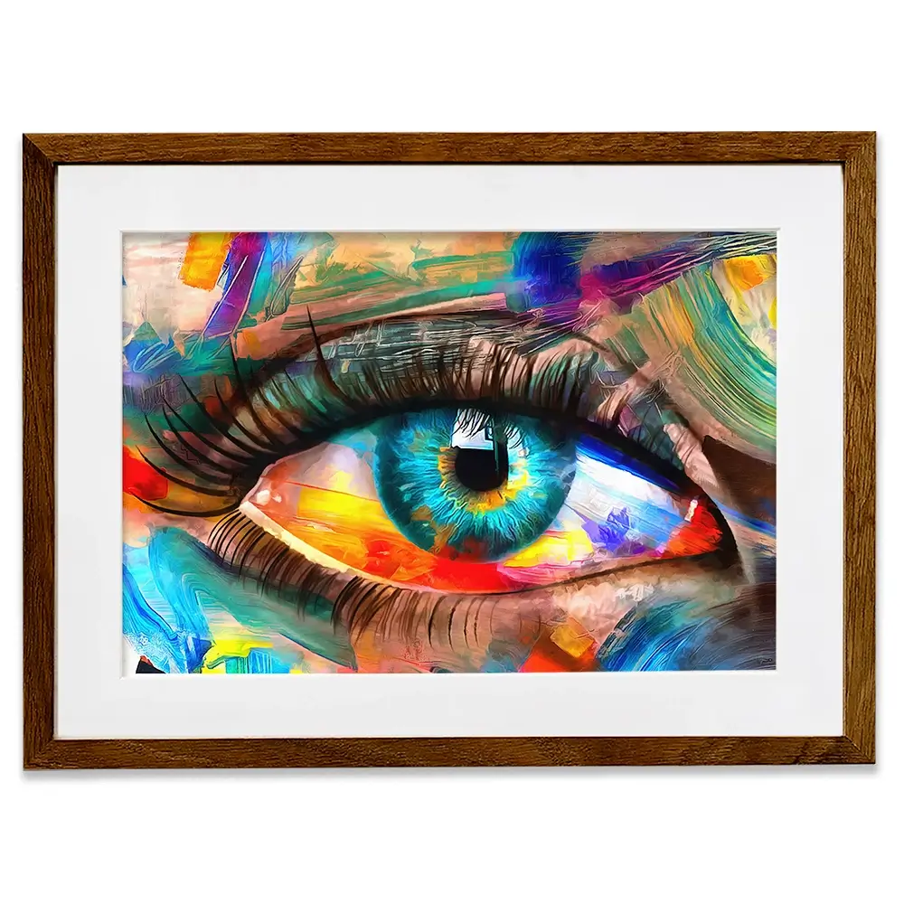 The Eye Framed Art Print The Eye Framed Art Print wall art product Mohammadreza Zeidabadi / Shutterstock