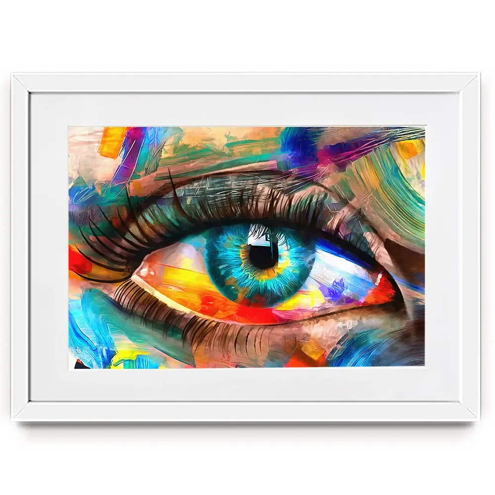 The Eye Framed Art Print The Eye Framed Art Print wall art product Mohammadreza Zeidabadi / Shutterstock