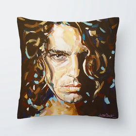 The Face Michael Hutchence Cushion The Face Michael Hutchence Cushion wall art product Juliet Stockton