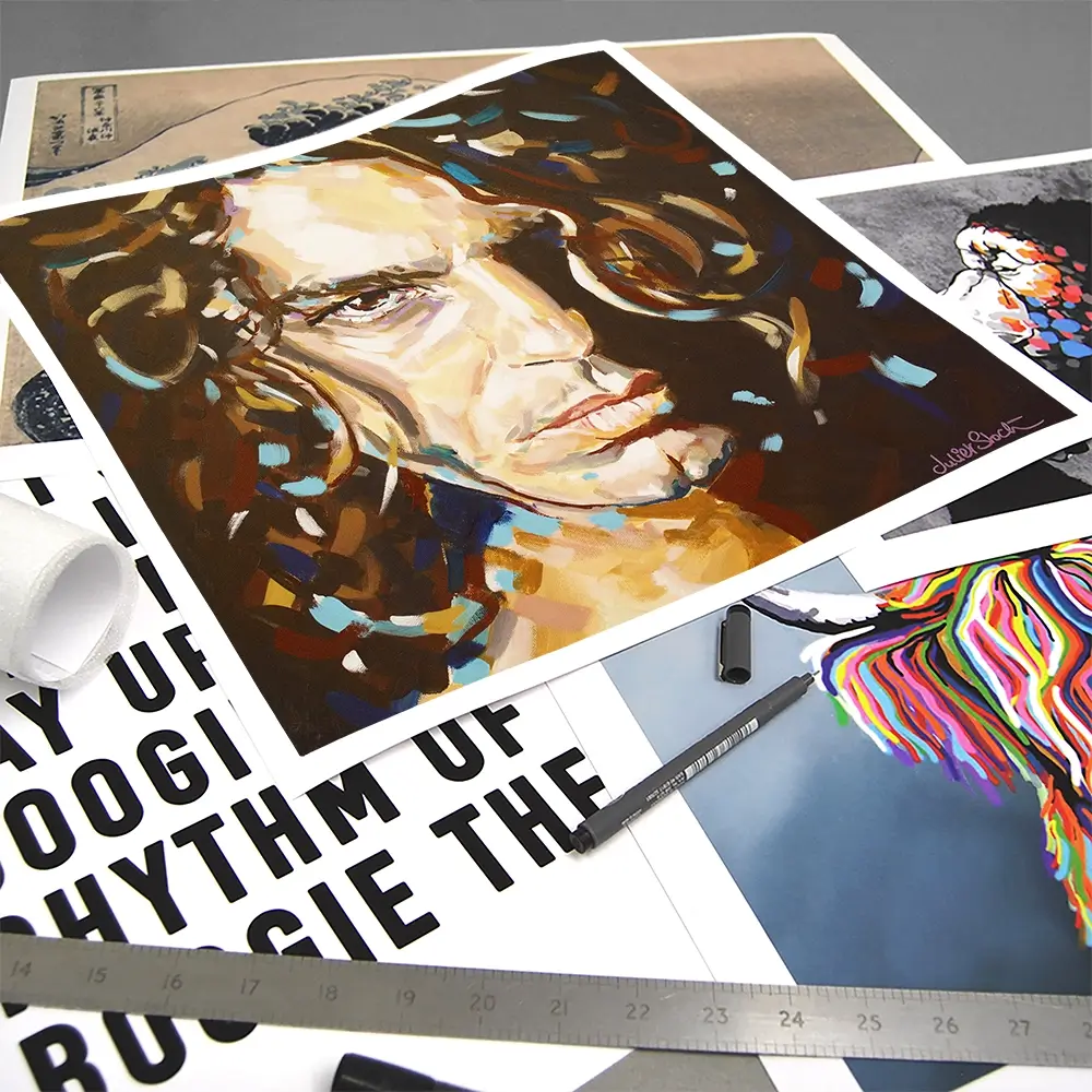 The Face Michael Hutchence Square Art Print The Face Michael Hutchence Square Art Print wall art product Juliet Stockton