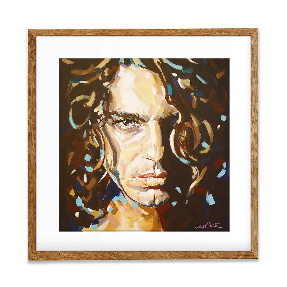The Face Michael Hutchence Square Framed Art Print The Face Michael Hutchence Square Framed Art Print wall art product Juliet Stockton