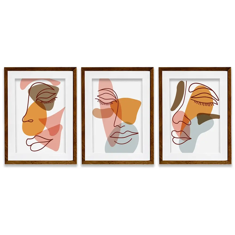 The Faces Framed Art Print Trio The Faces Framed Art Print Trio wall art product Art Print Shop